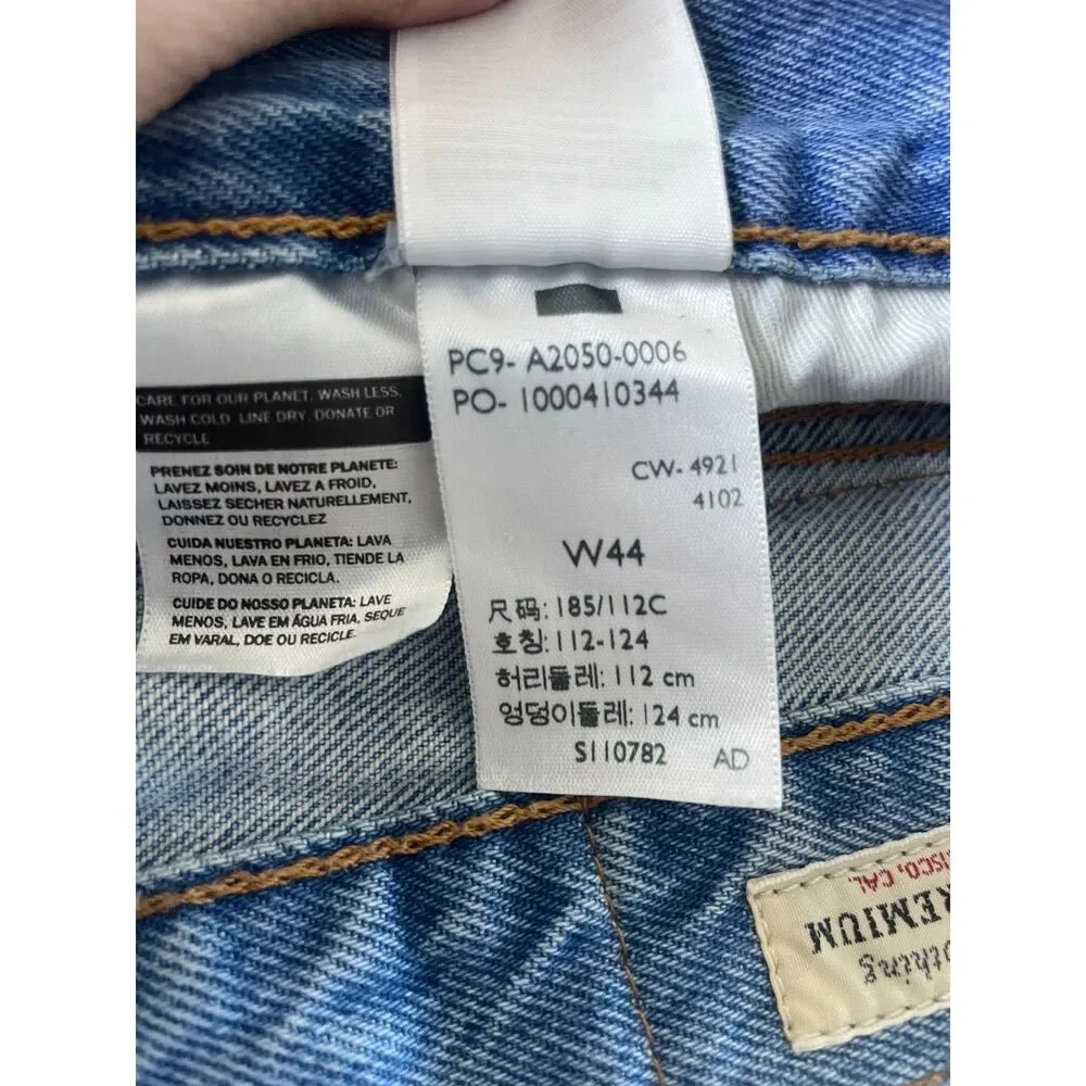 Levi’s 505 Denim Shorts – Custom Pressed-On Graphics – Size W44